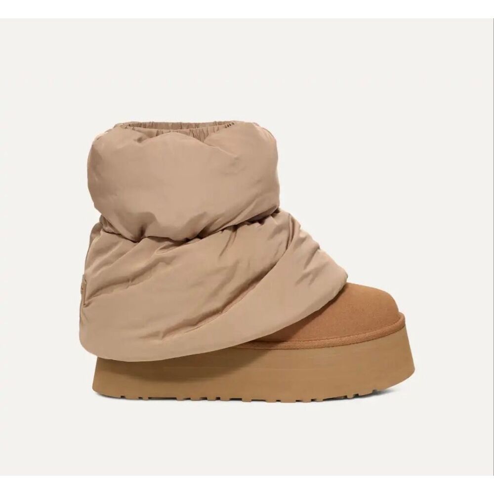 NIB UGG Classic Mini Dipper Puffer Platform Ankle Boots Women's 6US